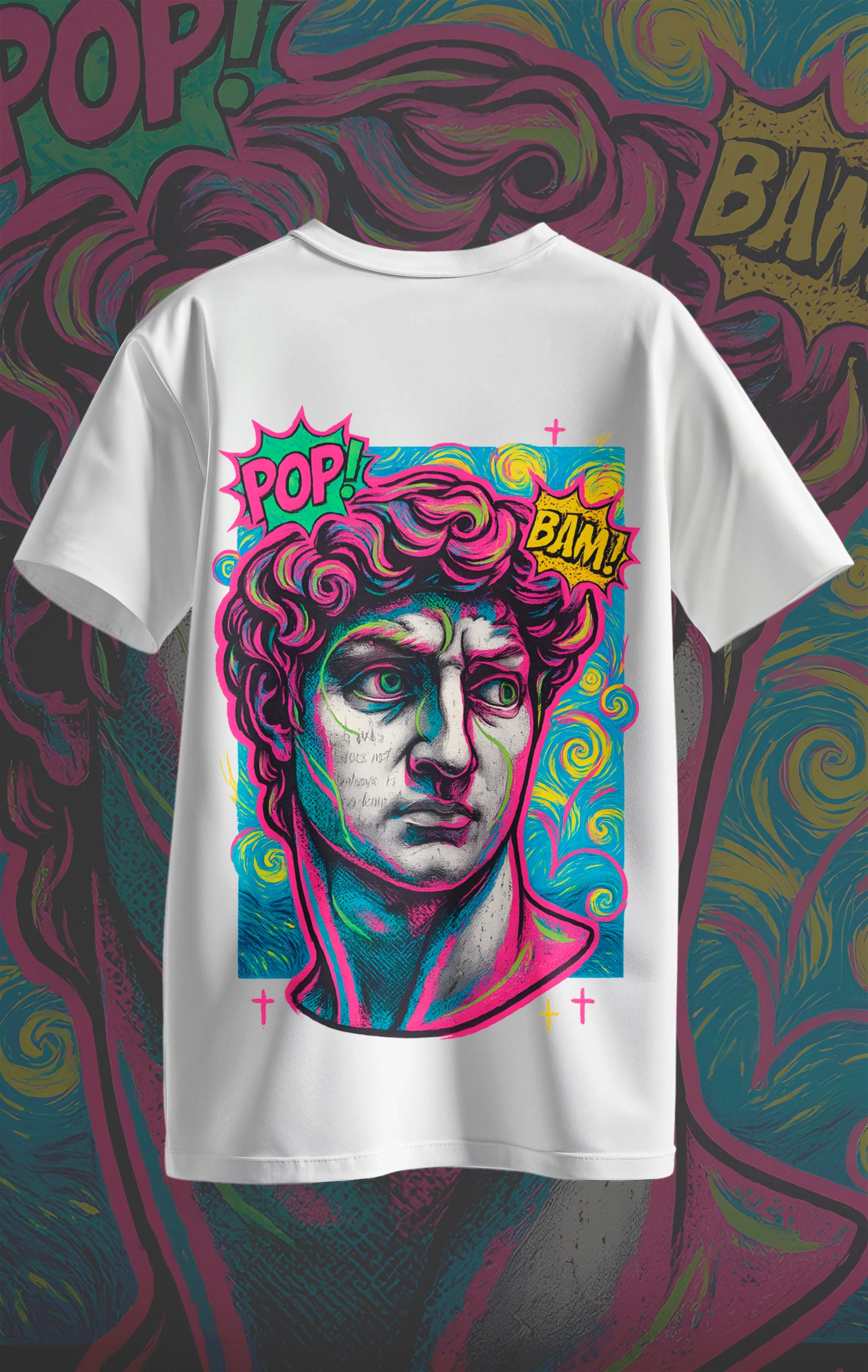 MICHELANGELO POP ART T-SHIRT