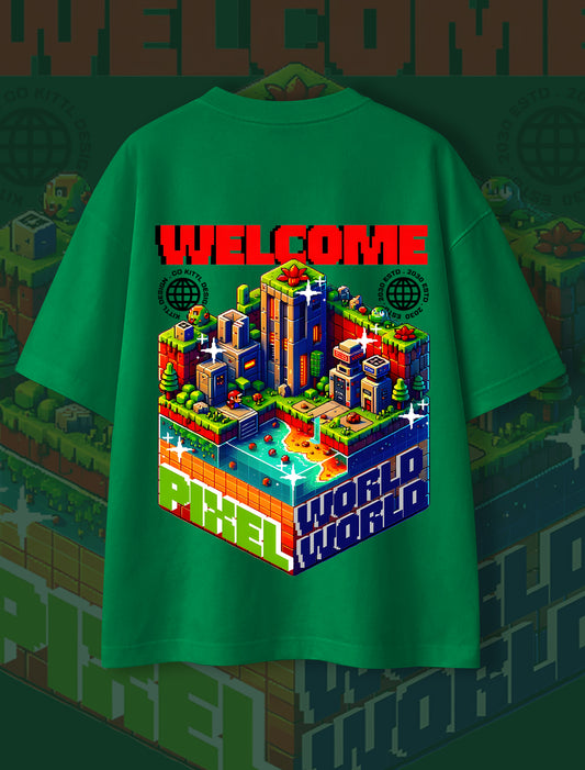 Pixel Paradise Oversized T-shirt