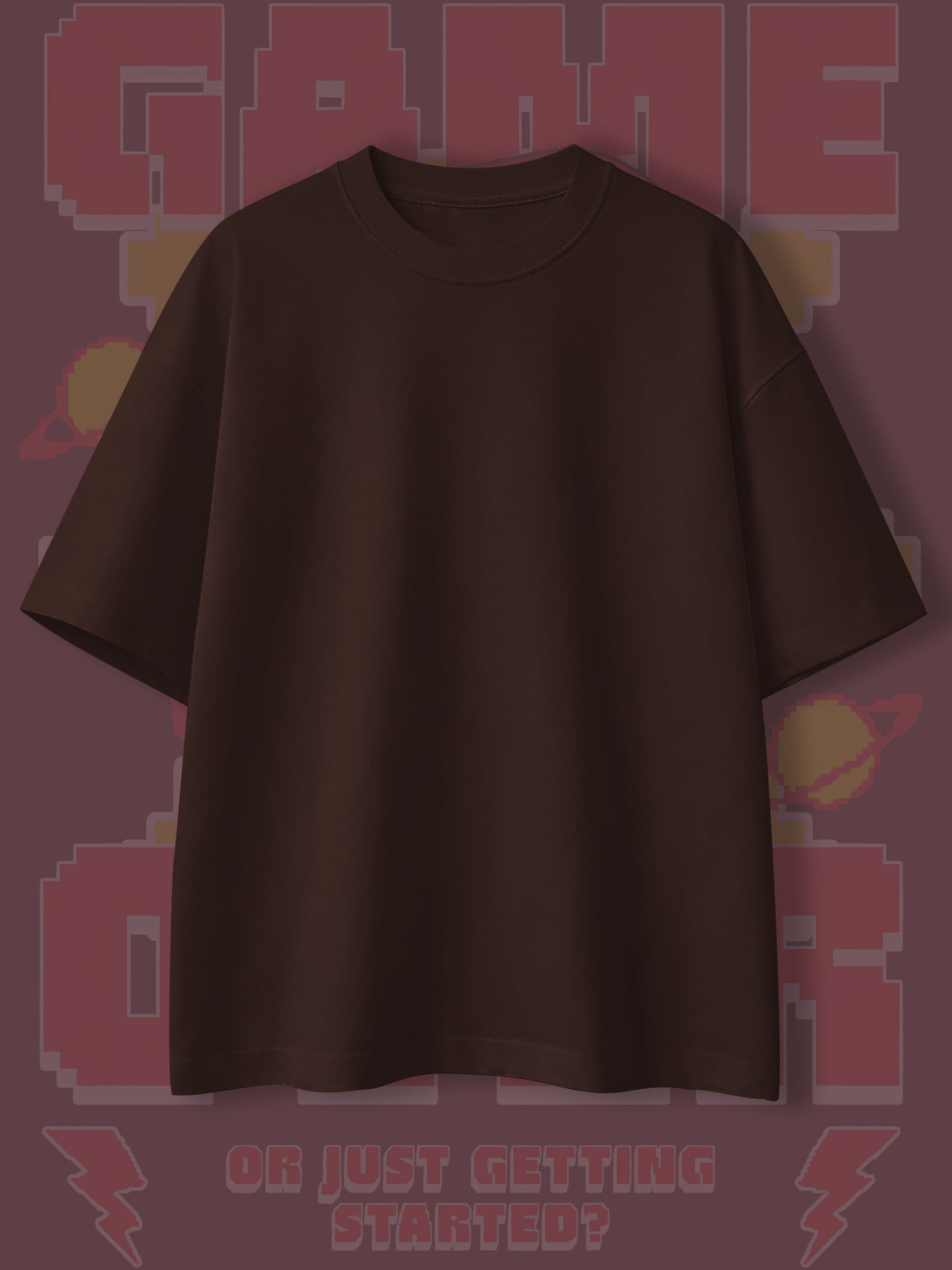 Game Over Pixel Art Oversized T-shirt